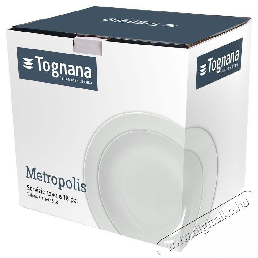 Tognana &eacute;tkező szett 18 db METROPOLIS BIANCO Konyhai term&eacute;kek - &Eacute;tk&eacute;szlet - T&aacute;ny&eacute;r k&eacute;szlet - 528154