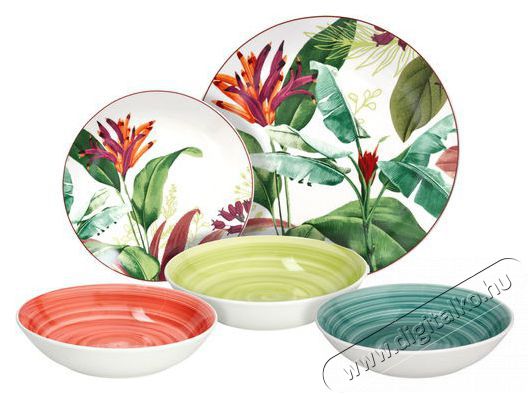 Tognana TROPICALIA, 18 darab Konyhai term&eacute;kek - &Eacute;tk&eacute;szlet - T&aacute;ny&eacute;r k&eacute;szlet - 528170