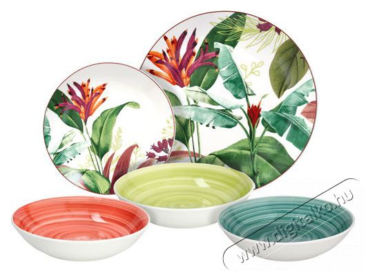 Tognana TROPICALIA, 18 darab Konyhai term&eacute;kek - &Eacute;tk&eacute;szlet - T&aacute;ny&eacute;r k&eacute;szlet - 528170