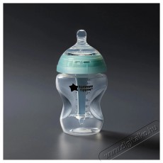 Tommee Tippee Anti-Colic &ouml;nsteriliz&aacute;l&oacute; etetőcumi + k&ouml;zepes foly&aacute;s&uacute; cumi, 0h&oacute;+, 260ml, 2 db Sz&eacute;ps&eacute;g&aacute;pol&aacute;s / Eg&eacute;szs&eacute;g - Baba mama term&eacute;k - Cumis&uuml;veg / cumi / etet&eacute;s kieg&eacute;sz&iacute;tő - 520142