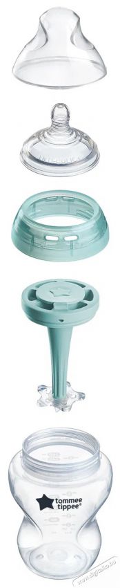 Tommee Tippee Anti-Colic &ouml;nsteriliz&aacute;l&oacute; etetőcumi + k&ouml;zepes foly&aacute;s&uacute; cumi, 0h&oacute;+, 260ml, 2 db Sz&eacute;ps&eacute;g&aacute;pol&aacute;s / Eg&eacute;szs&eacute;g - Baba mama term&eacute;k - Cumis&uuml;veg / cumi / etet&eacute;s kieg&eacute;sz&iacute;tő - 520142