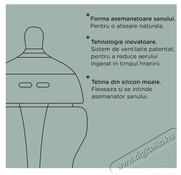 Tommee Tippee Anti-colic cumis&uuml;veg, 150 ml Sz&eacute;ps&eacute;g&aacute;pol&aacute;s / Eg&eacute;szs&eacute;g - Baba mama term&eacute;k - Cumis&uuml;veg / cumi / etet&eacute;s kieg&eacute;sz&iacute;tő - 533886