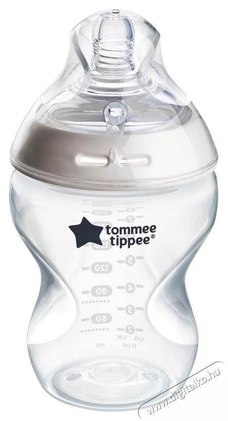 Tommee Tippee Natural Start cumis&uuml;veg, 260 ml, PP, 0 h&oacute;napos kort&oacute;l, 1 db Sz&eacute;ps&eacute;g&aacute;pol&aacute;s / Eg&eacute;szs&eacute;g - Baba mama term&eacute;k - Cumis&uuml;veg / cumi / etet&eacute;s kieg&eacute;sz&iacute;tő - 533888