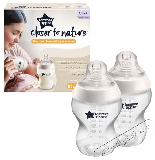 Tommee Tippee PP cumis&uuml;veg, 2 db, 260 ml Sz&eacute;ps&eacute;g&aacute;pol&aacute;s / Eg&eacute;szs&eacute;g - Baba mama term&eacute;k - Cumis&uuml;veg / cumi / etet&eacute;s kieg&eacute;sz&iacute;tő - 533885