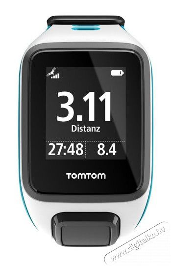 TomTom 1RF0.001.03 (S)Runner 2 cardio sport óra - fehér/türkiz Háztartás / Otthon / Kültér - Óra - Sport / pulzusmérő óra - 308470