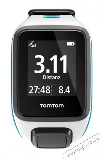 TomTom 1RF0.001.03 (S)Runner 2 cardio sport óra - fehér/türkiz Háztartás / Otthon / Kültér - Óra - Sport / pulzusmérő óra - 308470