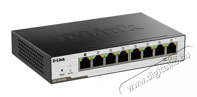 D-Link DLKDGS-1100-08/E 8 Portos Smart Switch Iroda és számítástechnika - Hálózat - Switch - 317472