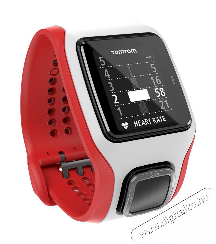 TomTom 1RH0.001.03 Multi-Sport Cardio sportkaróra - fehér/piros Háztartás / Otthon / Kültér - Óra - Sport / pulzusmérő óra - 307954