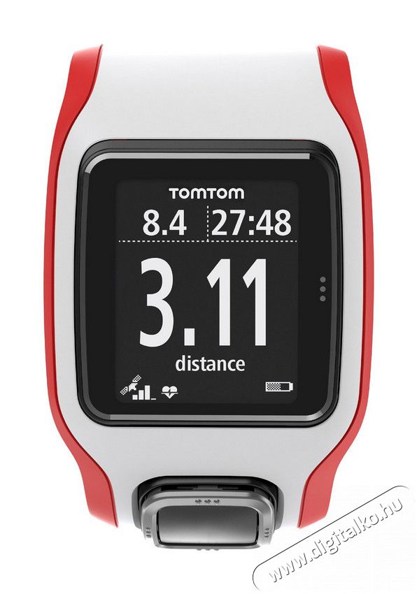 TomTom 1RH0.001.03 Multi-Sport Cardio sportkaróra - fehér/piros Háztartás / Otthon / Kültér - Óra - Sport / pulzusmérő óra - 307954