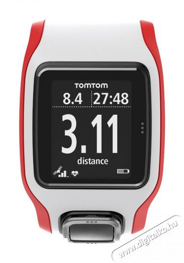 TomTom 1RH0.001.03 Multi-Sport Cardio sportkaróra - fehér/piros Háztartás / Otthon / Kültér - Óra - Sport / pulzusmérő óra - 307954