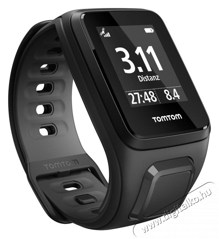 TomTom 1RFM.001.08 Runner2 Cardio + Music (L) sportkaróra - fekete Háztartás / Otthon / Kültér - Óra - Sport / pulzusmérő óra - 307976