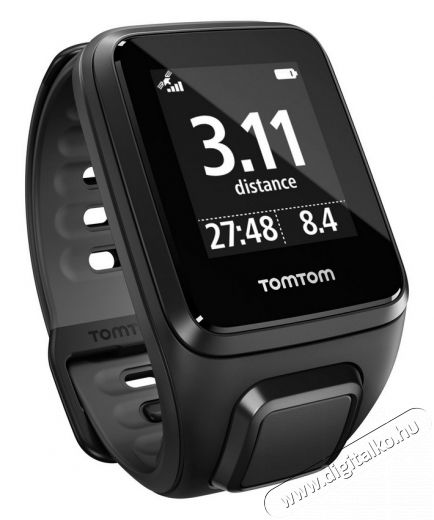 TomTom 1RFM.001.07 Runner 2 Cardio + Music + Headset (S) sportkaróra - fekete Háztartás / Otthon / Kültér - Óra - Sport / pulzusmérő óra - 307956
