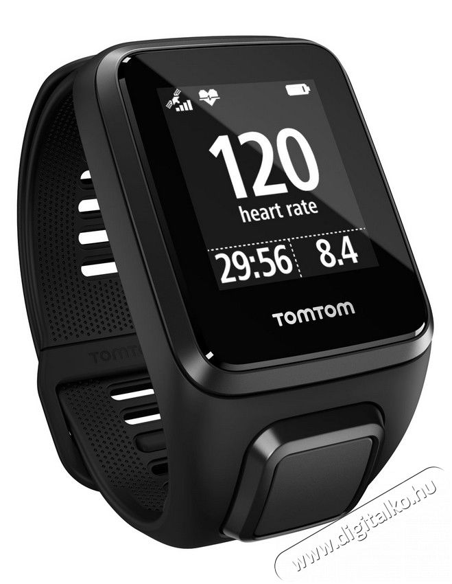 TomTom Spark 3 Cardio (1RK0.002.01) S-es aktivitásmérő okosóra - fekete Mobil / Kommunikáció / Smart - Okos eszköz - Okosóra - 317456