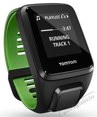 TomTom Runner 3 Music S (1RLM.001.11) sportkaróra - fekete/zöld Háztartás / Otthon / Kültér - Óra - Sport / pulzusmérő óra - 317466