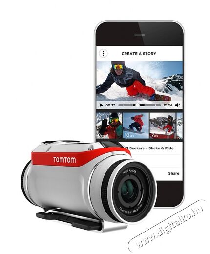 TomTom 1LB0.001.00 Bandit akció kamera Fényképezőgép / kamera - Sport kamera - 4K felbontású - 307951