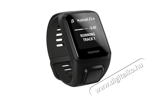 TomTom Runner 3 Cardio/Music/GPS (1RKM.001.02) S-es sport okosóra - fekete Mobil / Kommunikáció / Smart - Okos eszköz - Okosóra - 316710
