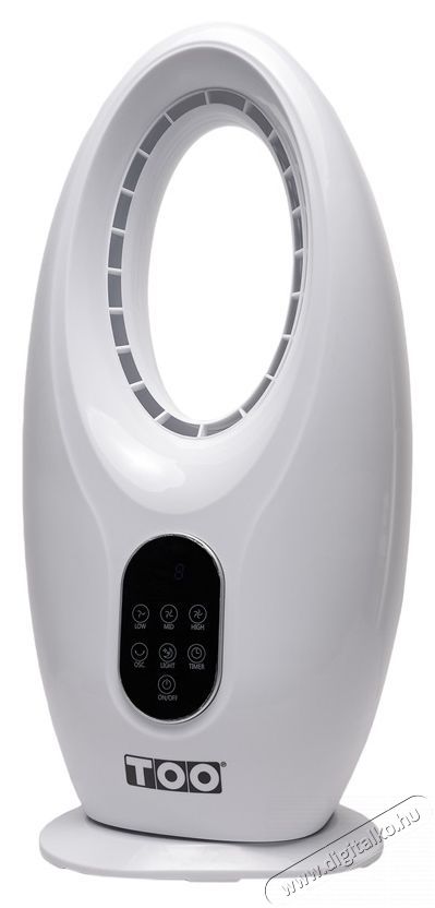Too FANB-50-101-W fehér lapát nélküli ventilátor Háztartás / Otthon / Kültér - Ventilátor / Légkondicionáló - Asztali ventilátor - 381100