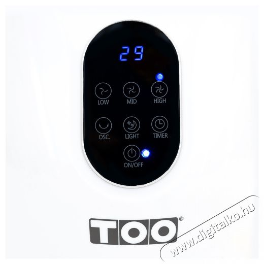 Too FANB-50-101-W fehér lapát nélküli ventilátor Háztartás / Otthon / Kültér - Ventilátor / Légkondicionáló - Asztali ventilátor - 381100