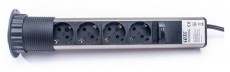 Too PPS-309-4BR IP20, 4x 2P+F, szálcsiszolt asztalba süllyeszthető elosztó Háztartás / Otthon / Kültér - Világítás / elektromosság - Hálózati elosztó / hosszabbító / adapter - 387329