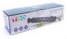Too PPS-309-4BR IP20, 4x 2P+F, szálcsiszolt asztalba süllyeszthető elosztó Háztartás / Otthon / Kültér - Világítás / elektromosság - Hálózati elosztó / hosszabbító / adapter - 387329