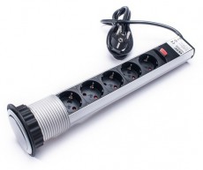 Too PPS-310-5S IP20, 5x 2P+F, ezüst asztalba süllyeszthető elosztó Háztartás / Otthon / Kültér - Világítás / elektromosság - Hálózati elosztó / hosszabbító / adapter - 387330