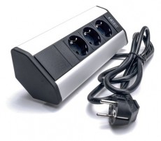 Too VPS-314-3S Ezüst asztalra rögzíthető elosztó Háztartás / Otthon / Kültér - Világítás / elektromosság - Hálózati elosztó / hosszabbító / adapter - 387423