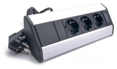 Too VPS-314-3S Ezüst asztalra rögzíthető elosztó Háztartás / Otthon / Kültér - Világítás / elektromosság - Hálózati elosztó / hosszabbító / adapter - 387423