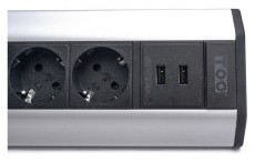 Too VPS-317-4S Ezüst asztalra rögzíthető elosztó Háztartás / Otthon / Kültér - Világítás / elektromosság - Hálózati elosztó / hosszabbító / adapter - 387424