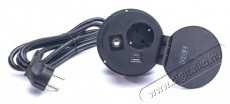 Too GPS-105-1B fekete asztalba süllyeszthető elosztó Háztartás / Otthon / Kültér - Világítás / elektromosság - Hálózati elosztó / hosszabbító / adapter - 386976