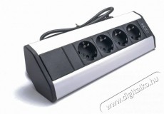 Too VPS-316-4S IP20, 4x 2P+F, ezüst asztalra rögzíthető elosztó Háztartás / Otthon / Kültér - Világítás / elektromosság - Hálózati elosztó / hosszabbító / adapter - 386974