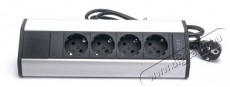 Too VPS-316-4S IP20, 4x 2P+F, ezüst asztalra rögzíthető elosztó Háztartás / Otthon / Kültér - Világítás / elektromosság - Hálózati elosztó / hosszabbító / adapter - 386974