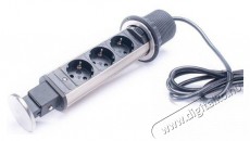 Too PPS-302-3BR IP20, 3x 2P+F, szálcsiszolt asztalba süllyeszthető elosztó Iroda és számítástechnika - Egyéb számítástechnikai termék - 387831