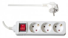 Too PSW-315S 3 aljzat 1.5 méter 3x1.0mm2 fehér kapcsolós elosztó Háztartás / Otthon / Kültér - Világítás / elektromosság - Hálózati elosztó / hosszabbító / adapter - 403852