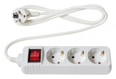 Too PSW-315S 3 aljzat 1.5 méter 3x1.0mm2 fehér kapcsolós elosztó Háztartás / Otthon / Kültér - Világítás / elektromosság - Hálózati elosztó / hosszabbító / adapter - 403852