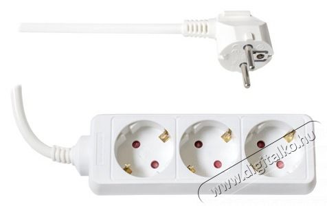 Too PSW-350 3 aljzat 5 m&eacute;ter 3x1.5mm2 eloszt&oacute; - feh&eacute;r Tv kieg&eacute;sz&iacute;tők - K&aacute;bel / csatlakoz&oacute; - Csatlakoz&oacute; / eloszt&oacute; / &aacute;talak&iacute;t&oacute; - 404303
