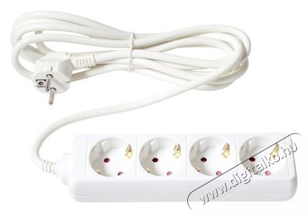 Too PSW-430 4 aljzat 3 m&eacute;ter 3x1.5mm2 feh&eacute;r eloszt&oacute; H&aacute;ztart&aacute;s / Otthon / K&uuml;lt&eacute;r - Vil&aacute;g&iacute;t&aacute;s / elektromoss&aacute;g - H&aacute;l&oacute;zati eloszt&oacute; / hosszabb&iacute;t&oacute; / adapter - 404092