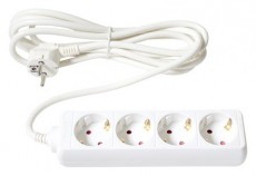 Too PSW-430 4 aljzat 3 m&eacute;ter 3x1.5mm2 feh&eacute;r eloszt&oacute; H&aacute;ztart&aacute;s / Otthon / K&uuml;lt&eacute;r - Vil&aacute;g&iacute;t&aacute;s / elektromoss&aacute;g - H&aacute;l&oacute;zati eloszt&oacute; / hosszabb&iacute;t&oacute; / adapter - 404092