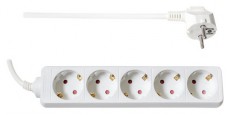 Too PSW-515 5 aljzat 1.5 méter 3x1.0mm2 fehér elosztó Háztartás / Otthon / Kültér - Világítás / elektromosság - Hálózati elosztó / hosszabbító / adapter - 404094
