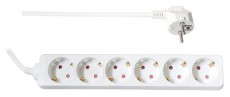 Too PSW-630 6 aljzat 3 méter 3x1.5mm2 fehér elosztó Háztartás / Otthon / Kültér - Világítás / elektromosság - Hálózati elosztó / hosszabbító / adapter - 404101