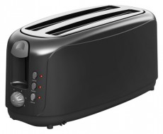 Too TO-4SL-120-B fekete 4 szeletes kenyérpirító Konyhai termékek - Konyhai kisgép (sütés / főzés / hűtés / ételkészítés) - Kenyérpirító - 500399