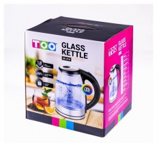 Too KE-810 1,8L-es ezüst üveg vízforraló Konyhai termékek - Vízforraló / teafőző - 502152