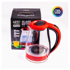 Too KE-820 1,7L-es piros prémium üveg vízforraló Konyhai termékek - Vízforraló / teafőző - 502153