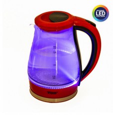 Too KE-820 1,7L-es piros prémium üveg vízforraló Konyhai termékek - Vízforraló / teafőző - 502153
