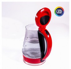 Too KE-820 1,7L-es piros prémium üveg vízforraló Konyhai termékek - Vízforraló / teafőző - 502153
