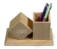 Too PHC-330-LB világosbarna digitális óra írószertartóval Háztartás / Otthon / Kültér - Óra - Egyéb óra - 492379