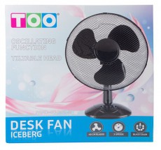 Too FAND-40-201-B ICEBERG fekete asztali ventilátor 40cm Háztartás / Otthon / Kültér - Ventilátor / Légkondicionáló - Asztali ventilátor - 507406
