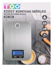 Too KSC-800 Ezüst konyhai mérleg Konyhai termékek - Konyhai mérleg - 508611