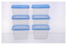 Too KT-152 6 db-os négyzetes 1.000ml-es ételtároló doboz szett Háztartás / Otthon / Kültér - Lakásfelszerelés - Tároló - 508679