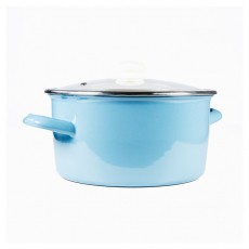 Too LINE BLUE 2 literes, 18cm átmérő, 9cm magasságú lábas (fazék) üveg fedővel Konyhai termékek - Konyhai eszköz - Ételfogó - 508574