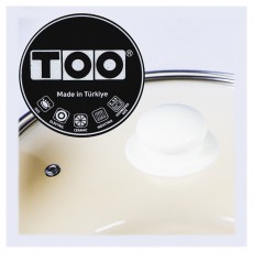 Too LINE ROSE 2,9 literes, 20cm átmérő, 10cm magasságú lábas (fazék) üveg fedővel Konyhai termékek - Konyhai eszköz - Ételfogó - 508571